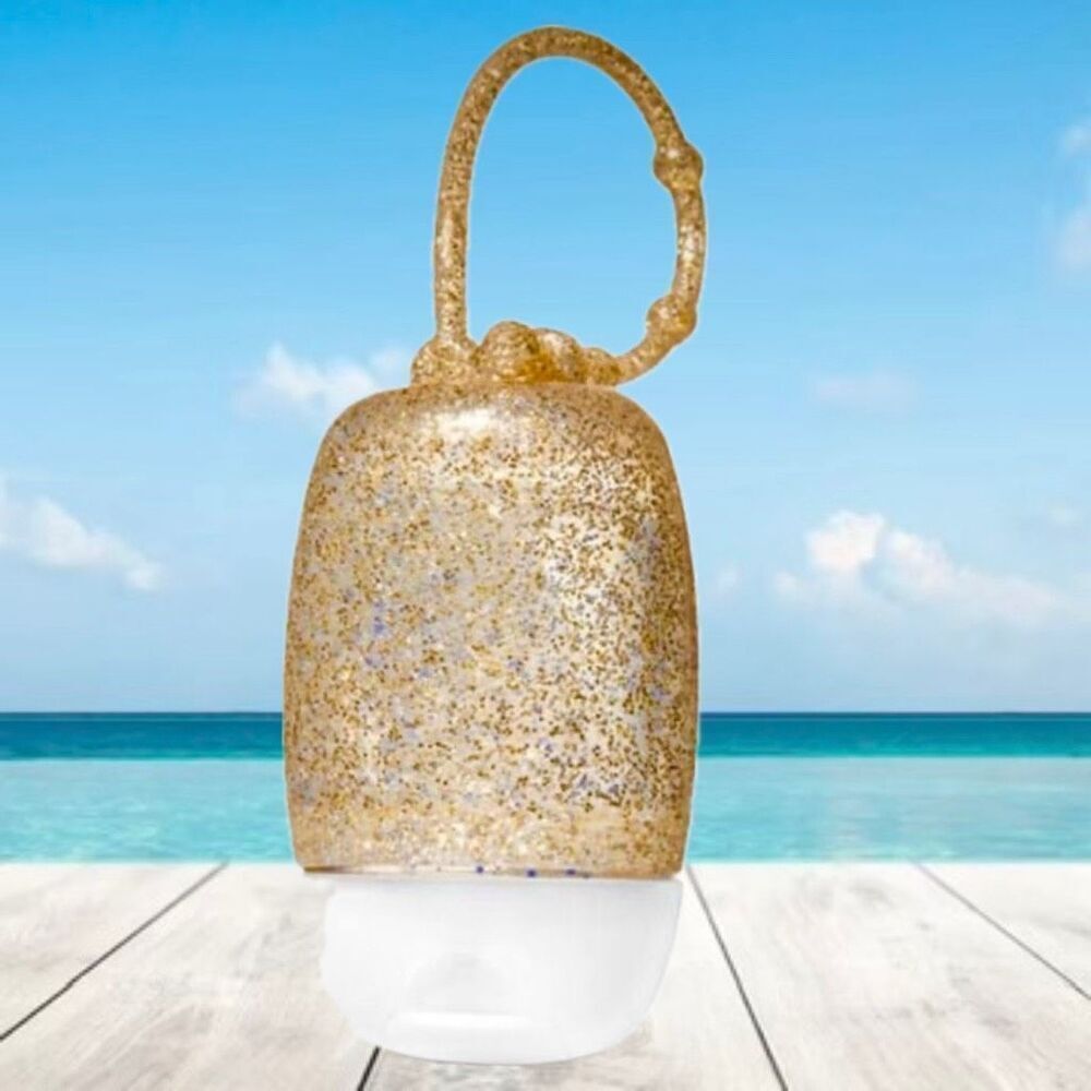 NWT Bath & Body Works Gorgeous Gold Glitter PocketBack Holder